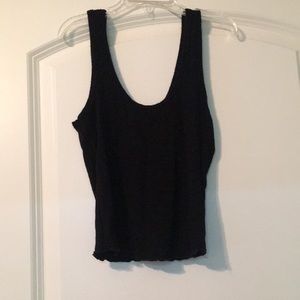 Black tank top